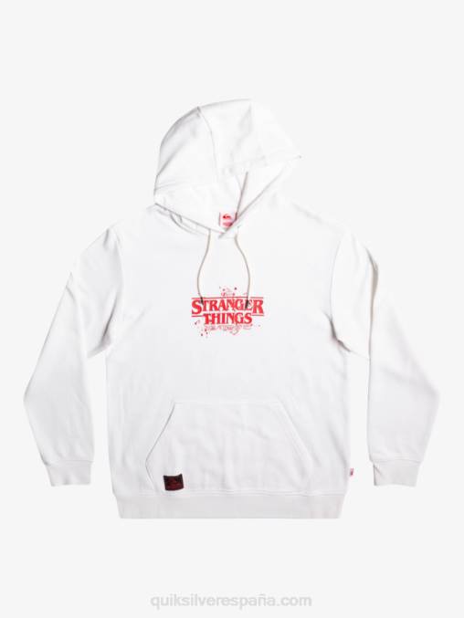 blanco sudadera con logo oficial Things D6T4D1807 hombres Quiksilver x Stranger