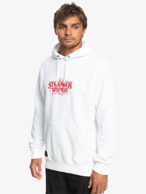 blanco sudadera con logo oficial Things D6T4D1807 hombres Quiksilver x Stranger