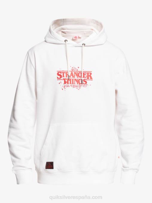 blanco sudadera con logo oficial Things D6T4D1807 hombres Quiksilver x Stranger
