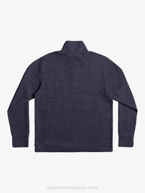 blazer azul marino jaspeado sudadera waterman pointsurf con cremallera y cuello alzado D6T4D1801 hombres Quiksilver