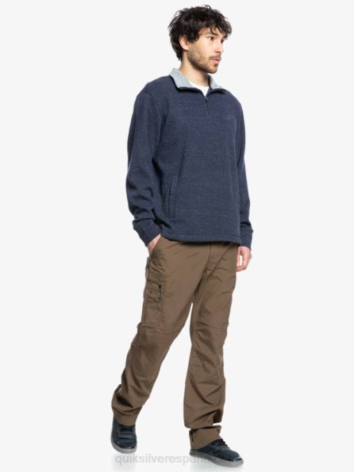 blazer azul marino jaspeado sudadera waterman pointsurf con cremallera y cuello alzado D6T4D1801 hombres Quiksilver