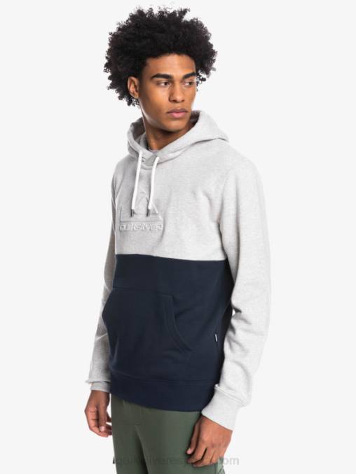 brezo gris claro sudadera con capucha grabada D6T4D1682 hombres Quiksilver