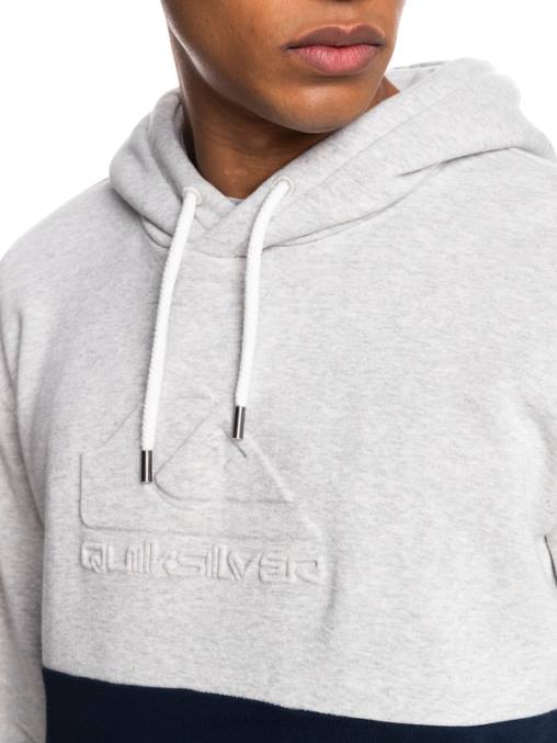 brezo gris claro sudadera con capucha grabada D6T4D1682 hombres Quiksilver