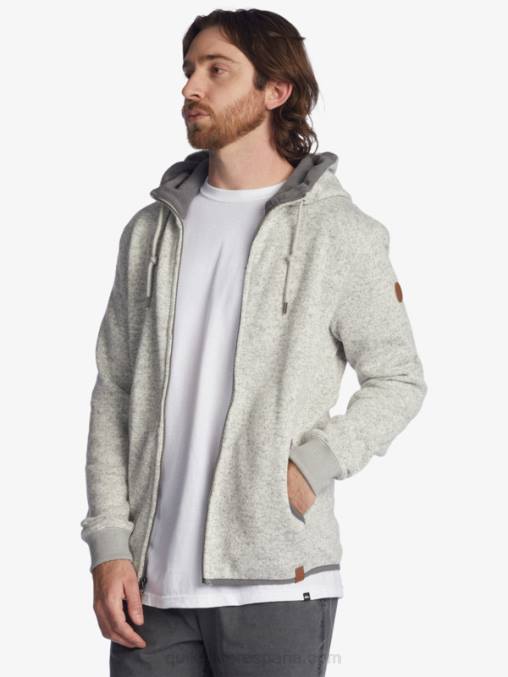 brezo gris claro sudadera con cremallera keller D6T4D1479 hombres Quiksilver