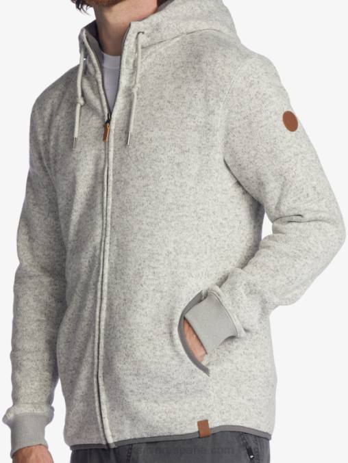 brezo gris claro sudadera con cremallera keller D6T4D1479 hombres Quiksilver