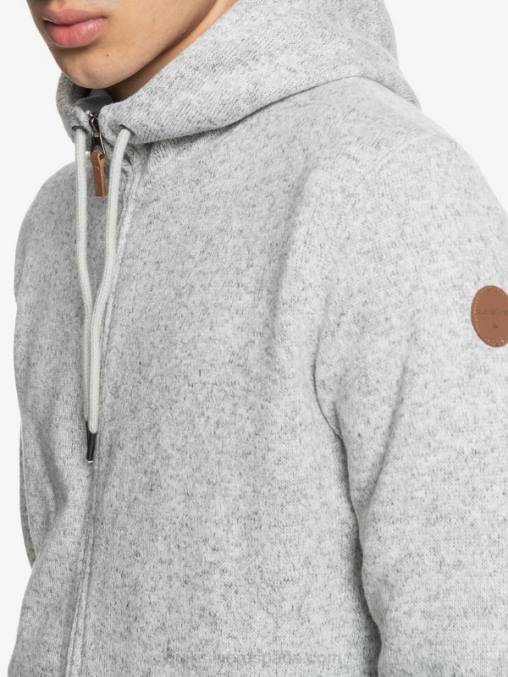 brezo gris claro sudadera con cremallera keller D6T4D1479 hombres Quiksilver