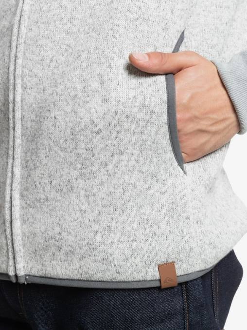 brezo gris claro sudadera con cremallera keller D6T4D1479 hombres Quiksilver