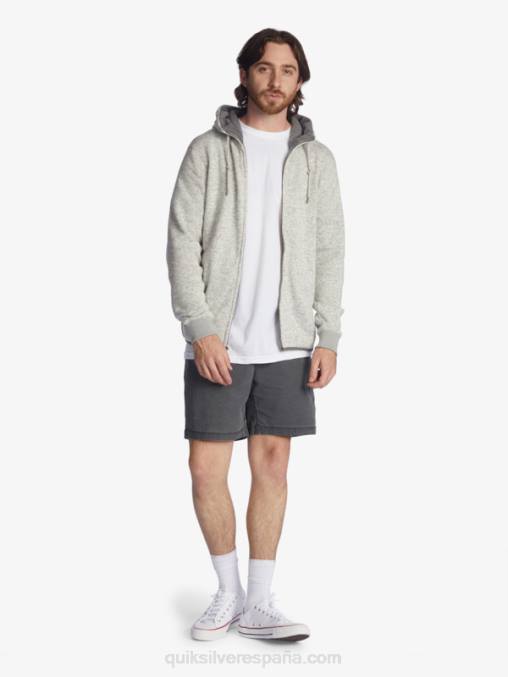 brezo gris claro sudadera con cremallera keller D6T4D1479 hombres Quiksilver