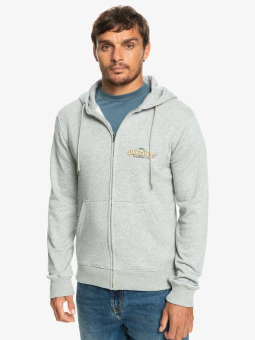brezo gris claro sudadera con cremallera y palabras D6T4D1148 hombres Quiksilver