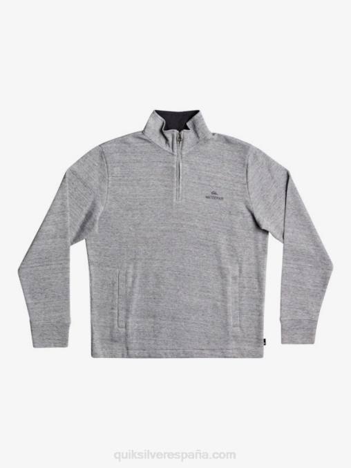 brezo gris claro sudadera waterman pointsurf con cremallera y cuello alzado D6T4D1800 hombres Quiksilver