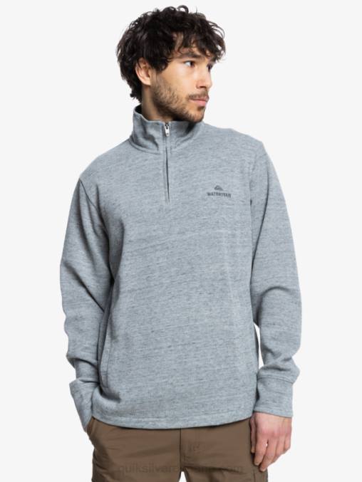 brezo gris claro sudadera waterman pointsurf con cremallera y cuello alzado D6T4D1800 hombres Quiksilver