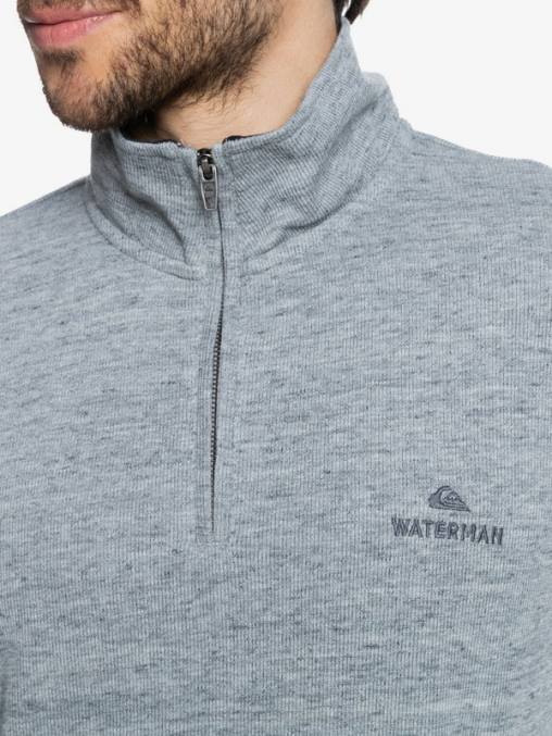 brezo gris claro sudadera waterman pointsurf con cremallera y cuello alzado D6T4D1800 hombres Quiksilver