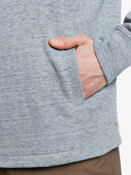brezo gris claro sudadera waterman pointsurf con cremallera y cuello alzado D6T4D1800 hombres Quiksilver