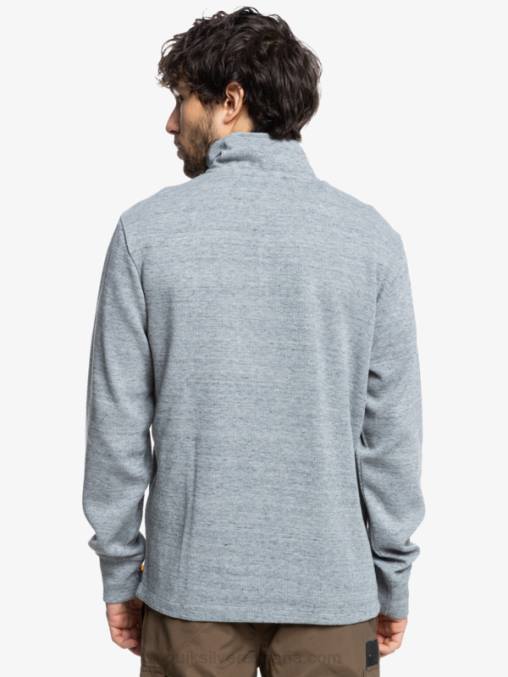 brezo gris claro sudadera waterman pointsurf con cremallera y cuello alzado D6T4D1800 hombres Quiksilver