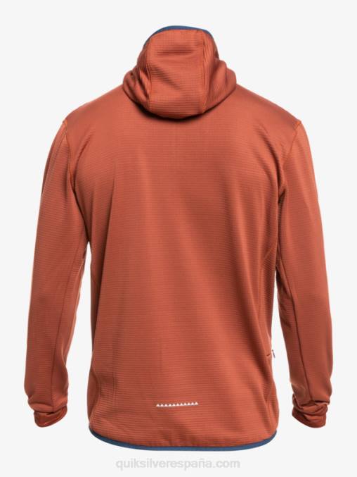 caoba sudadera con capucha y cremallera de un cuarto de punto empinado D6T4D1875 hombres Quiksilver