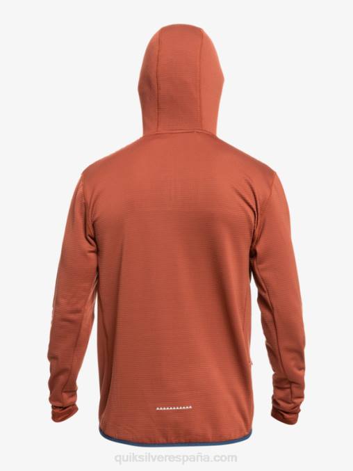 caoba sudadera con capucha y cremallera de un cuarto de punto empinado D6T4D1875 hombres Quiksilver