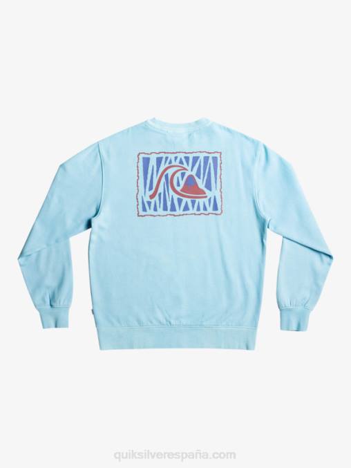 cielo azul sudadera con diseño de losa de neón D6T4D1057 hombres Quiksilver