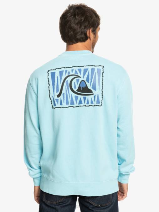 cielo azul sudadera con diseño de losa de neón D6T4D1057 hombres Quiksilver