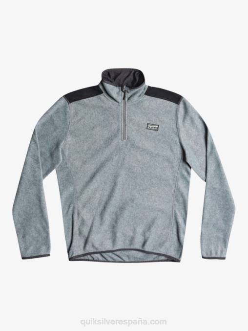 cuero gris suéter de lana de un cuarto de aker D6T4D1879 hombres Quiksilver