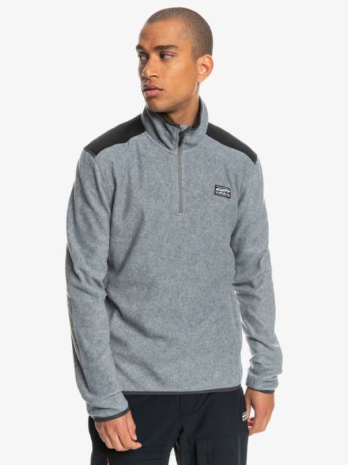 cuero gris suéter de lana de un cuarto de aker D6T4D1879 hombres Quiksilver