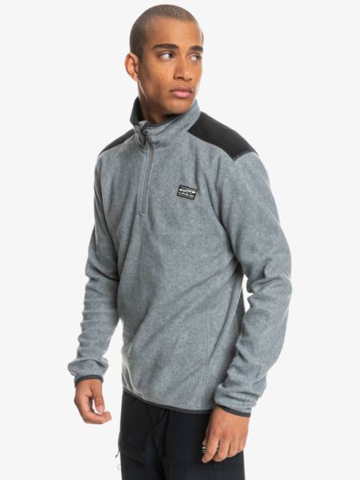 cuero gris suéter de lana de un cuarto de aker D6T4D1879 hombres Quiksilver
