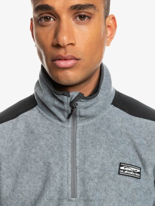 cuero gris suéter de lana de un cuarto de aker D6T4D1879 hombres Quiksilver