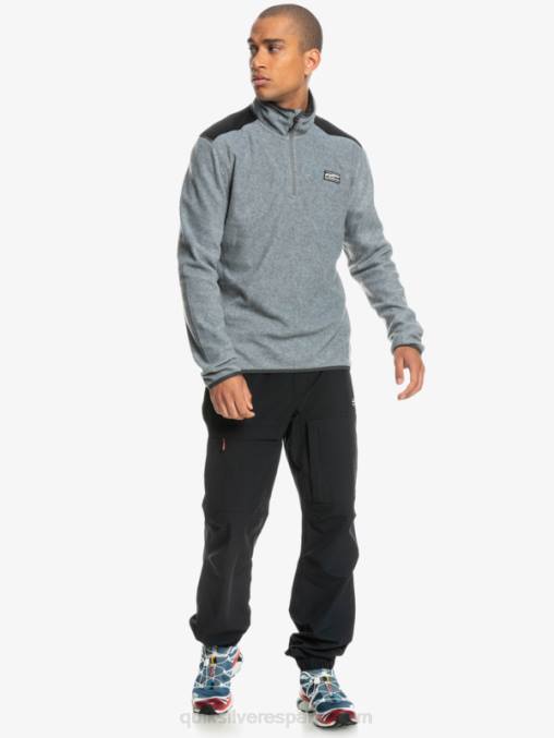 cuero gris suéter de lana de un cuarto de aker D6T4D1879 hombres Quiksilver