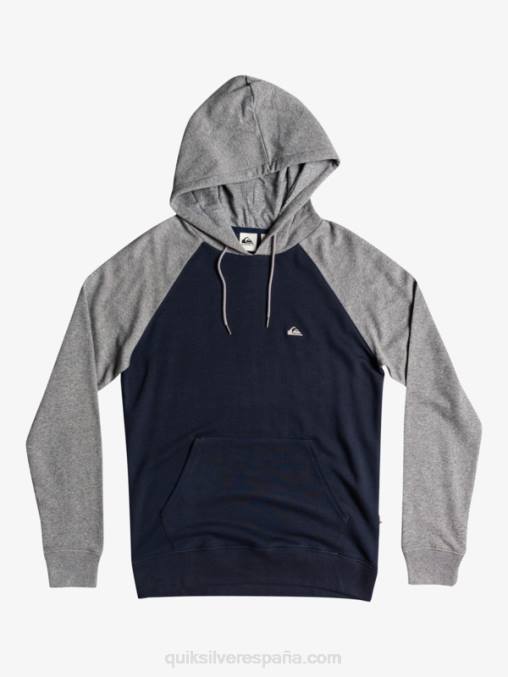 gris claro jaspeado/negro sudadera con cremallera Essentials D6T4D1514 hombres Quiksilver
