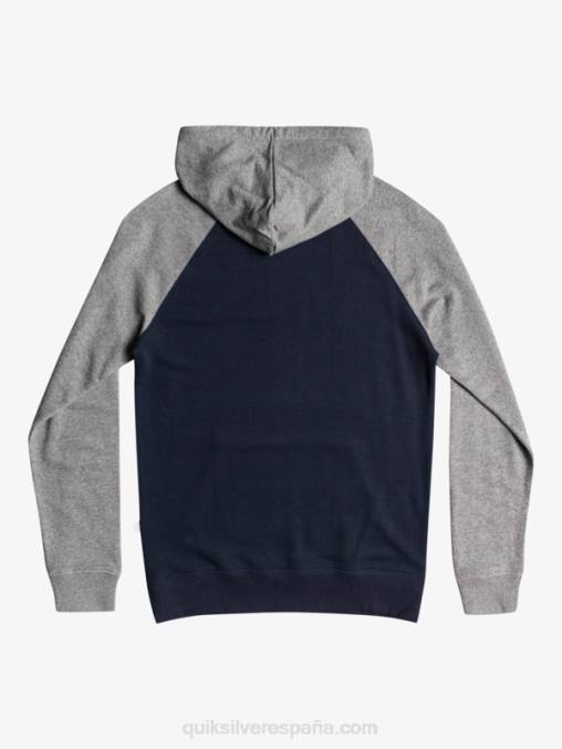 gris claro jaspeado/negro sudadera con cremallera Essentials D6T4D1514 hombres Quiksilver