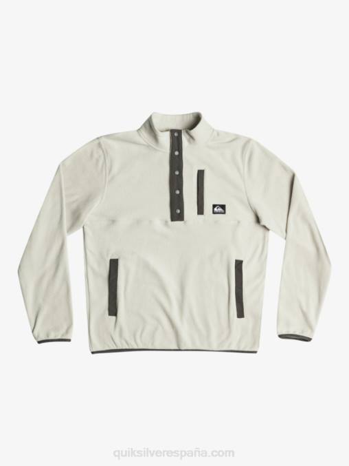 gris violeta jersey de forro polar con botones de presión sin destino D6T4D1039 hombres Quiksilver