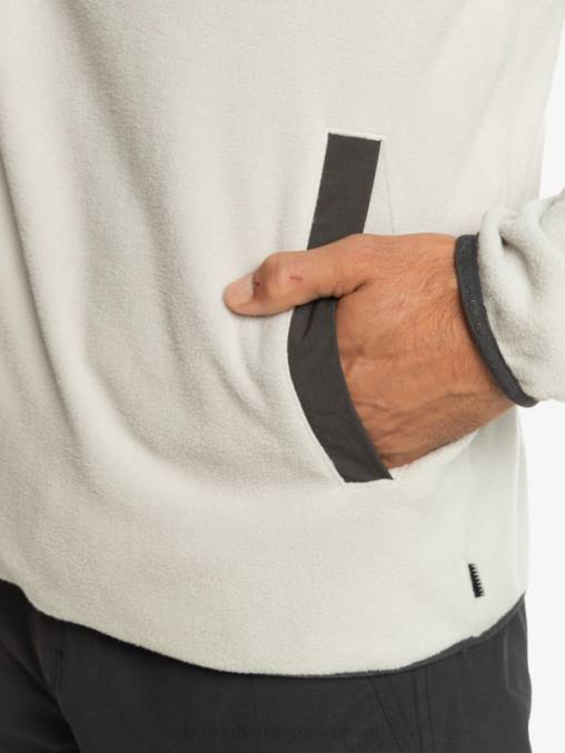 gris violeta jersey de forro polar con botones de presión sin destino D6T4D1039 hombres Quiksilver
