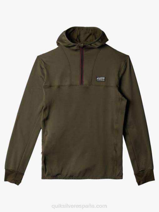 hoja de uva sudadera con capucha y cremallera de un cuarto de punto empinado D6T4D1874 hombres Quiksilver