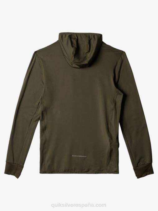 hoja de uva sudadera con capucha y cremallera de un cuarto de punto empinado D6T4D1874 hombres Quiksilver
