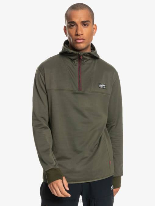 hoja de uva sudadera con capucha y cremallera de un cuarto de punto empinado D6T4D1874 hombres Quiksilver