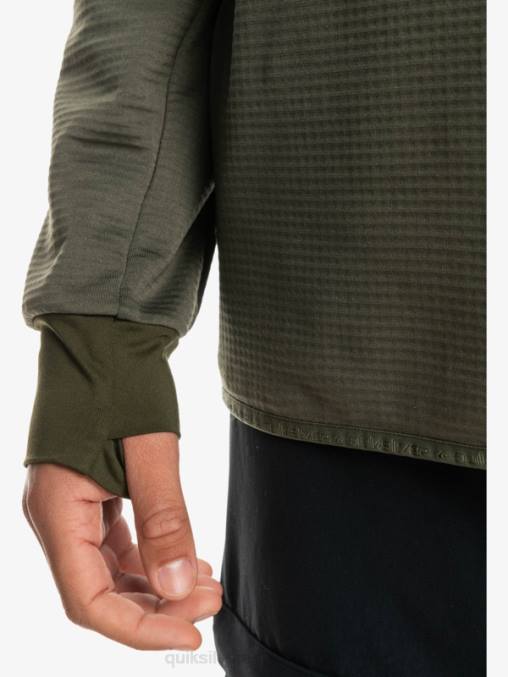 hoja de uva sudadera con capucha y cremallera de un cuarto de punto empinado D6T4D1874 hombres Quiksilver
