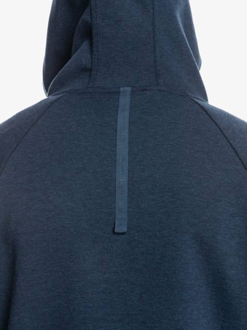 insignia azul brezo sudadera con capucha y media cremallera D6T4D1371 hombres Quiksilver