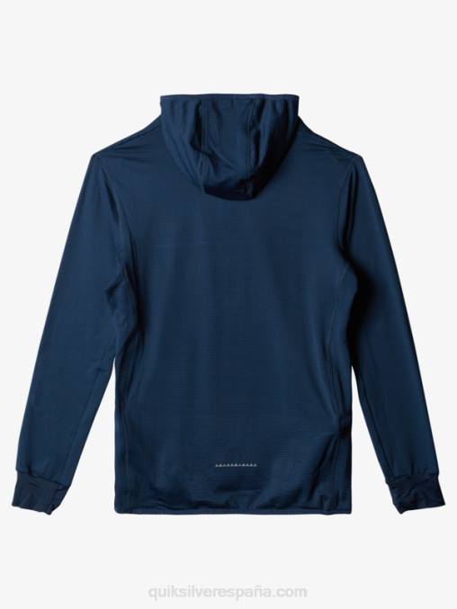 insignias azules sudadera con capucha y cremallera de un cuarto de punto empinado D6T4D1873 hombres Quiksilver