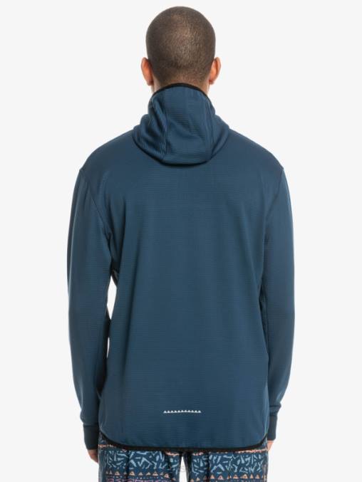 insignias azules sudadera con capucha y cremallera de un cuarto de punto empinado D6T4D1873 hombres Quiksilver
