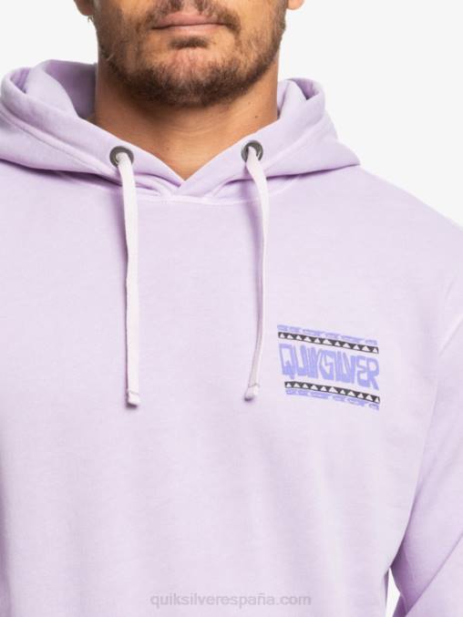 lila pastel sudadera con capucha de losa de neón D6T4D1356 hombres Quiksilver