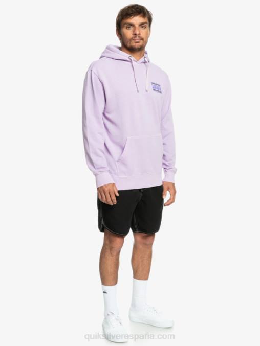 lila pastel sudadera con capucha de losa de neón D6T4D1356 hombres Quiksilver