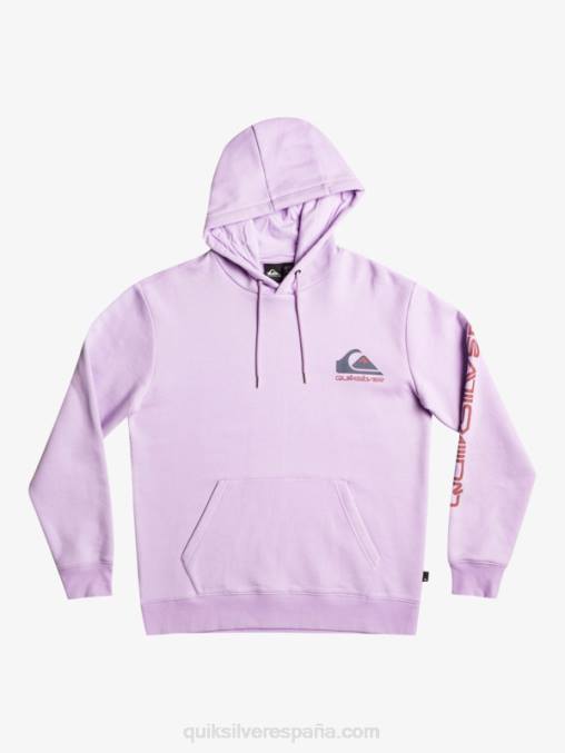 lila pastel sudadera con logo omni en la parte superior de polar D6T4D1031 hombres Quiksilver