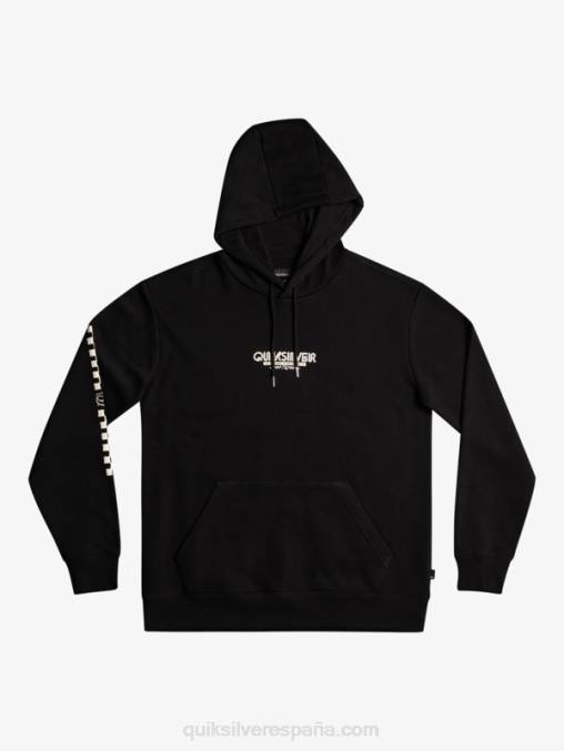 negro sudadera con capucha a cuadros D6T4D1486 hombres Quiksilver