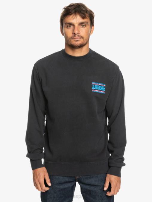 negro sudadera con diseño de losa de neón D6T4D1055 hombres Quiksilver