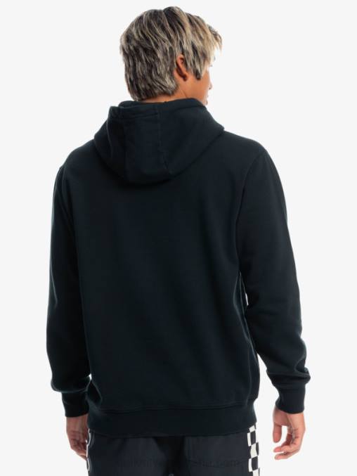 negro sudadera con logo oficial Things D6T4D1806 hombres Quiksilver x Stranger