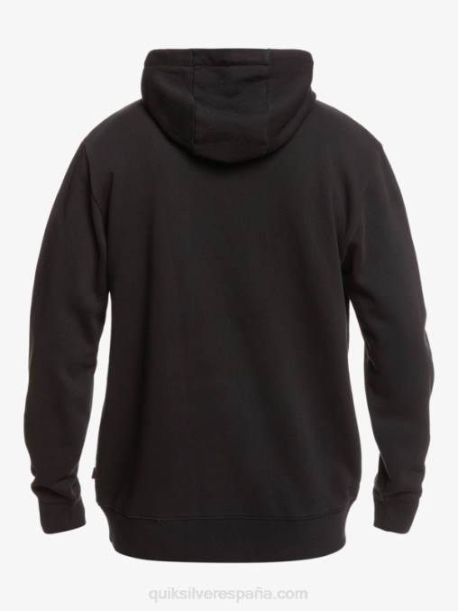 negro sudadera con logo oficial Things D6T4D1806 hombres Quiksilver x Stranger