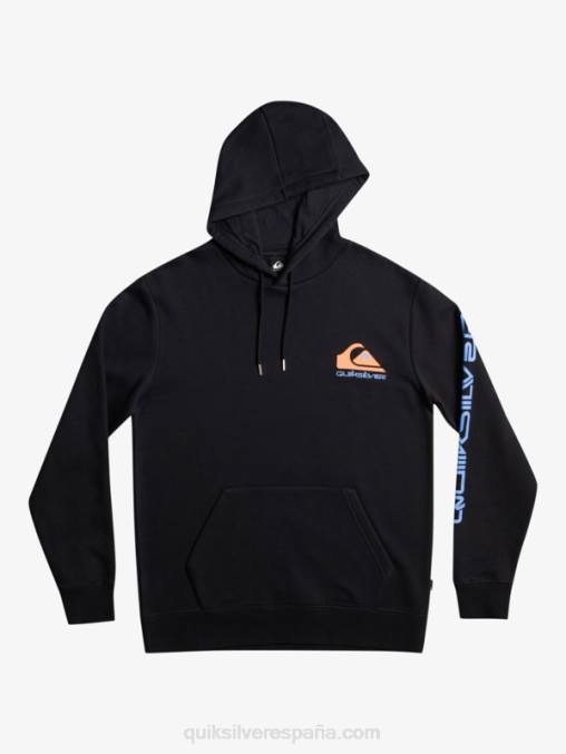 negro sudadera con logo omni en la parte superior de polar D6T4D1032 hombres Quiksilver