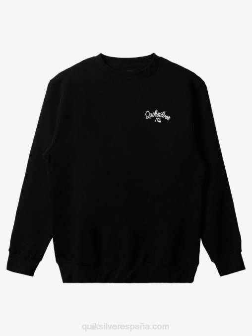negro sudadera new estate con cuello redondo D6T4D1802 hombres Quiksilver