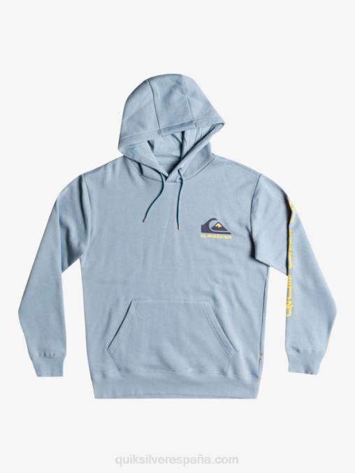 negro top de polar con capucha y logo omni D6T4D1090 hombres Quiksilver