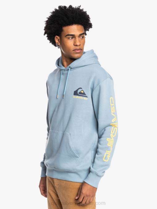 negro top de polar con capucha y logo omni D6T4D1090 hombres Quiksilver