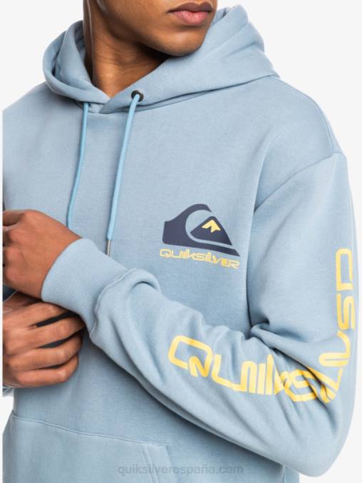 negro top de polar con capucha y logo omni D6T4D1090 hombres Quiksilver